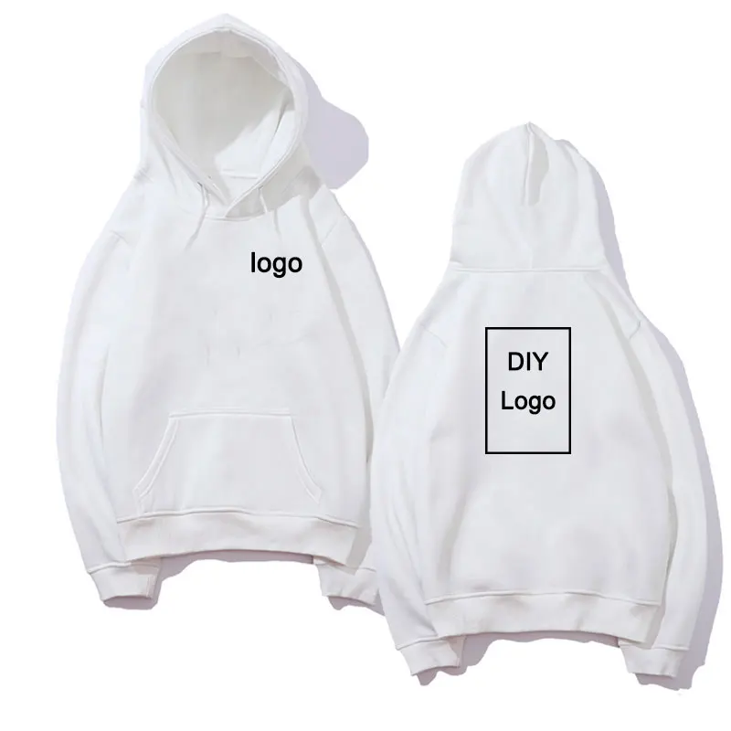 Customized logo Print Hoodies Fleece thickened Sweatshirts Comfortable cotton Unisex DIY Logo Streetwear DropShipping wholesale Customized logo Print Hoodies Fleece thickened Sweatshirts Comfortable cotton Unisex DIY Logo Streetwear DropShipping wholesale