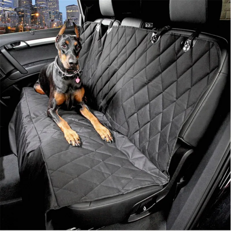 Hoopet 600D Oxford font b Pet b font Car Seat Covers Waterproof Back Bench Seat Car