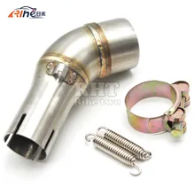 Dirt Bike Racing Motorcycle exhaust pipe accessories Middle muffler exhaust pipe For YAMAHA YZF R250 YZFR3 YZF-R250 2015 2016