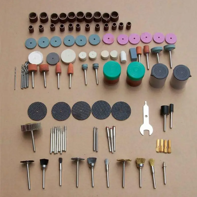 

dremel mini drill rotary tool accessories woodworking polishing wheels grinding disc sandpaper abrasive tools kit burrs