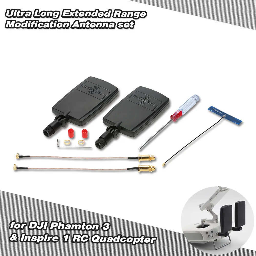 Ultra Long Extended Range Modification Antenna Set 2.4 2.6G Antenna Gain For DJI Phantom 3 And Inspire 1 RC Quadcopter Transmitter