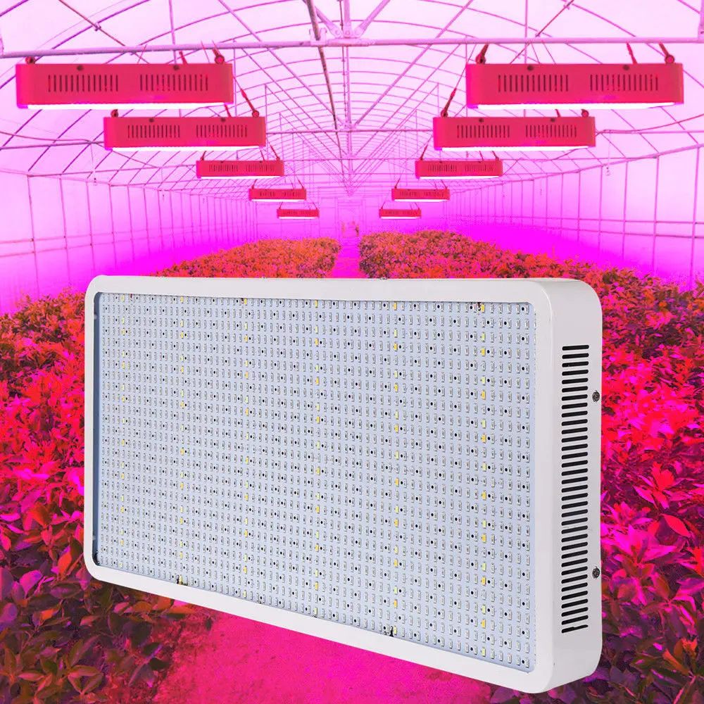 1200W Full Spectrum LED Grow Light Panel Hydroponic Plant Veg Lighting