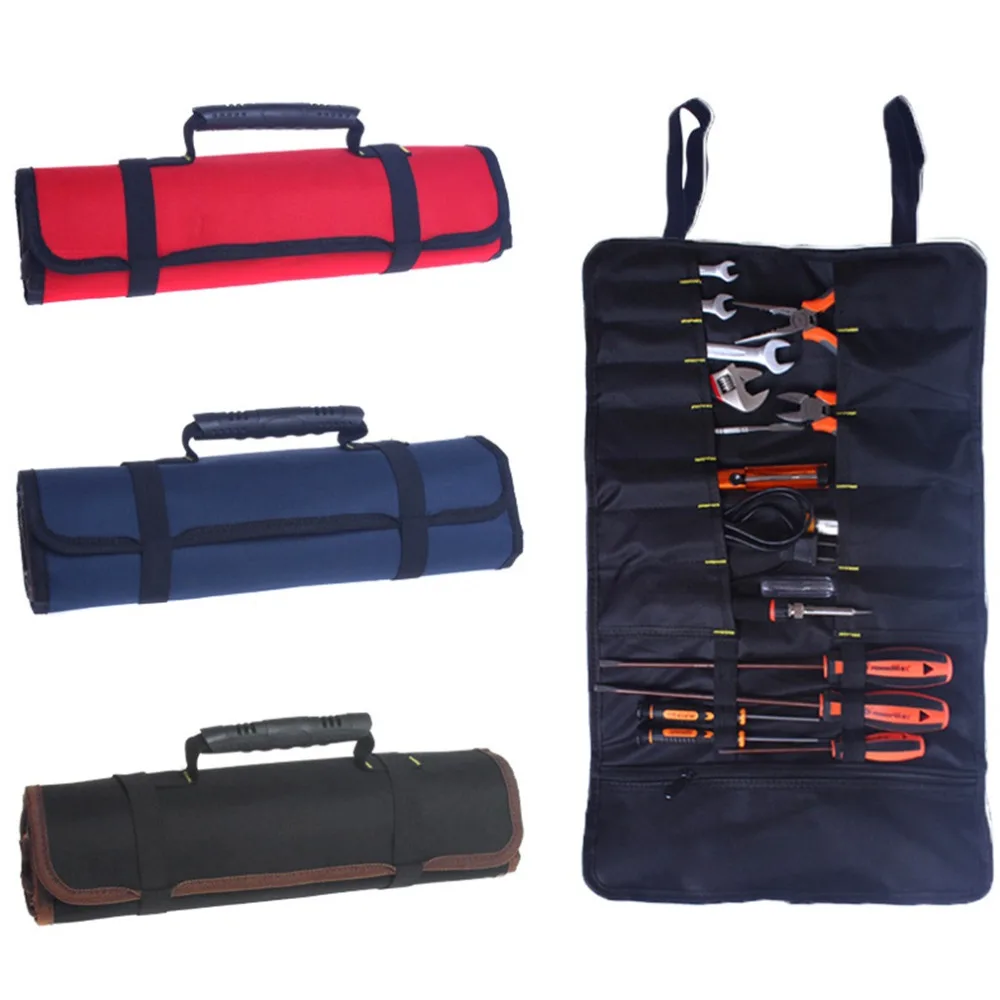 Multifunctional Oxford Canvas Chisel Roll Rolling Repairing Tool Utility Bag with Carrying Handles 3 Colors Free Shippping | Инструменты