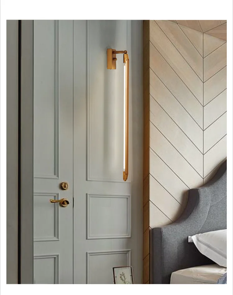 Лофт Промышленные креативные Настенные светильники для спальни скандинавские T5 офисный светодиодный настенный светильник для ванной комнаты для учебы зеркальный светильник