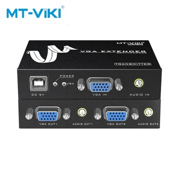 

MT-Viki VGA 100M Extender VGA Video Audio Extender Repeater over UTP by 1 RJ45 CAT5e / 6LAN Cable MT-100T