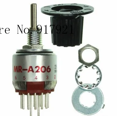 

[ZOB] MR-A206 Rotary switch brand imported from Japan nkk Model MRA-206 MRA206 waterproof ip6 --5PCS/LOT