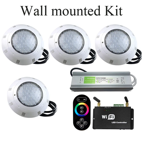 5 lamparas де 36 Вт + 2 18 1 controlador Wi Fi 250 Adaptador corriente IP67 amplificador RGB|Светодиодные подводные