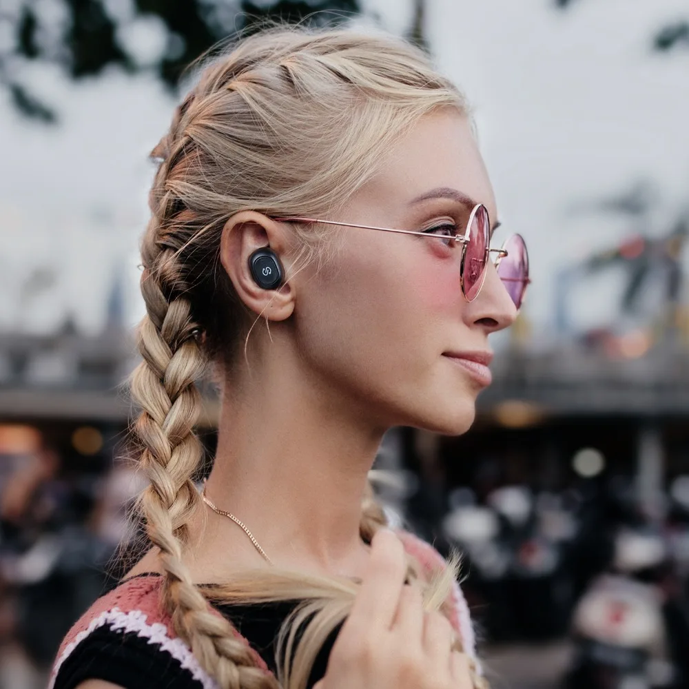 SoundPEATS наушники вкладыши TWS Bluetooth 5 0 Беспроводной стерео Бас звуком мини True