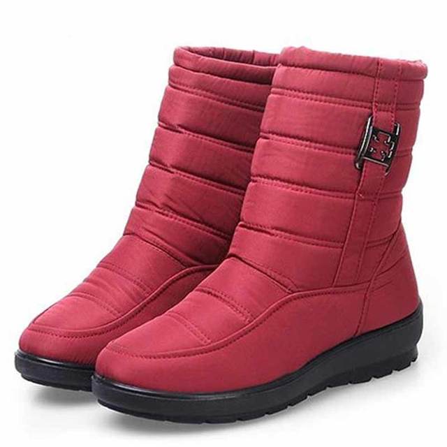 boots women winter shoes 2022 new comfortable antiskid women boots platform wedge boots warm waterproof casual buckle shoes