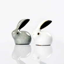 TANGPIN Керамика Чай ПЭТ белый и серый кролик фарфор Чай играть ремесел чайный набор кунг-фу украшения