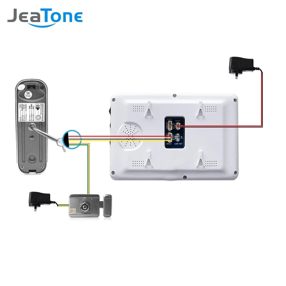JeaTone 7 &quotHD 1200TVL дверной звонок СВЕТОДИОДНЫЙ монитор камеры видео домофон
