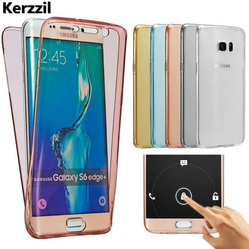 Luxury 360 Full Cover Clear Soft TPU Case For Samsung Galaxy J3 J5 J7 A5 A3 A7 2016 2017 J4 J6 A8 A6 2018 S8 S9 Plus S7 S6 edge | Мобильные