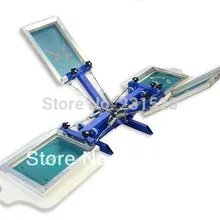 Футболка печать 4 цвета 2 Станция трафаретная печатная машина