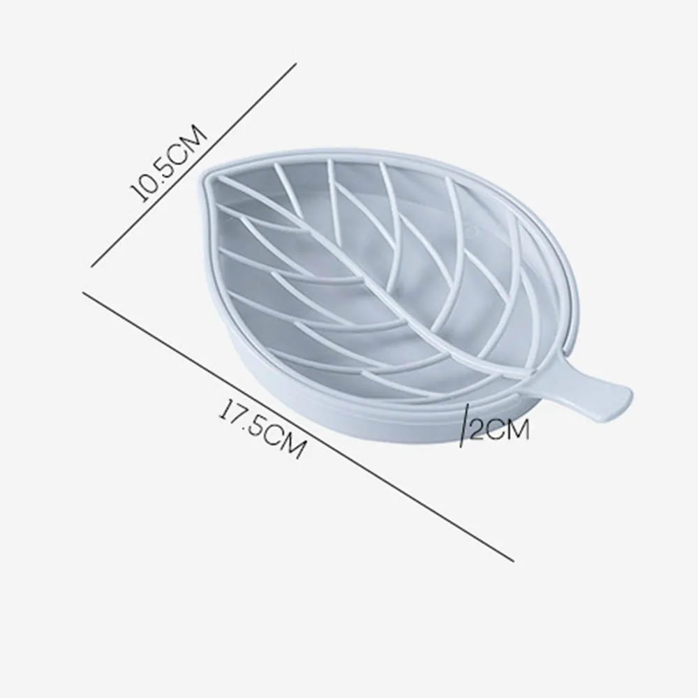 1 шт. пластиковый креативный дренаж для мыла коробка лист моделирование мыло держатель высокого качества - Цвет: blue