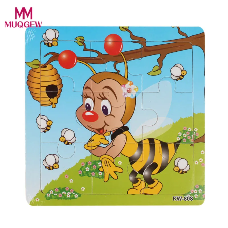 2019 new Hot selling Children Wooden Animal Jigsaw Toys Educational Kids Puzzles Toy Jigsaw Puzzle Brinquedos Lowest price#520