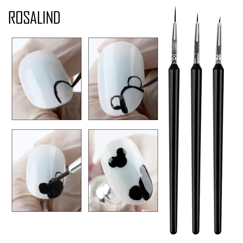 

3PCS/SET Nail Art Stirring Rod Tools Professional Dotting Painting Drawing UV Gel Liner Nail Salon Use or Home Use