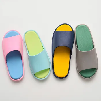 

Summer Slippers Candy Color Indoor Home Bath Slippers Women Pink Slipper Men Home Shoes Pvc Anti-slip Mixed Colors Lovers Shoe