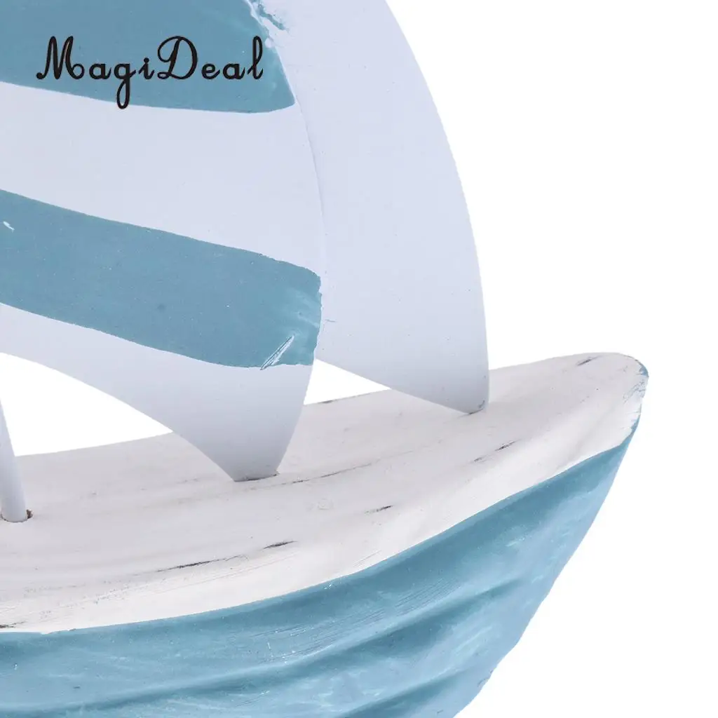 MagiDeal 5'' Nautical Wooden Handcrafted Ship Model Sailing Boat Tabletop Ornament for Kids Children Toy Great Gift 3Kinds
