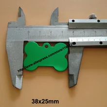 10 шт. Заводская прямая бирка с адресом для домашних животных собачий жетон id Выгравированный, лучший горячий selling38* 25 мм
