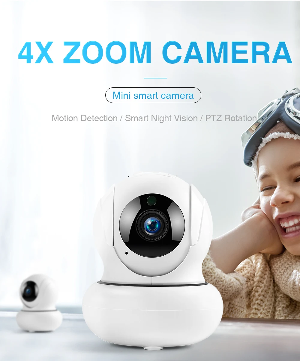 INQMEGA 4X Zoomable Wifi камера 1080P HD Авто слежение IP камера наблюдения камера s домашняя камера безопасности Беспроводная Сеть PTZ