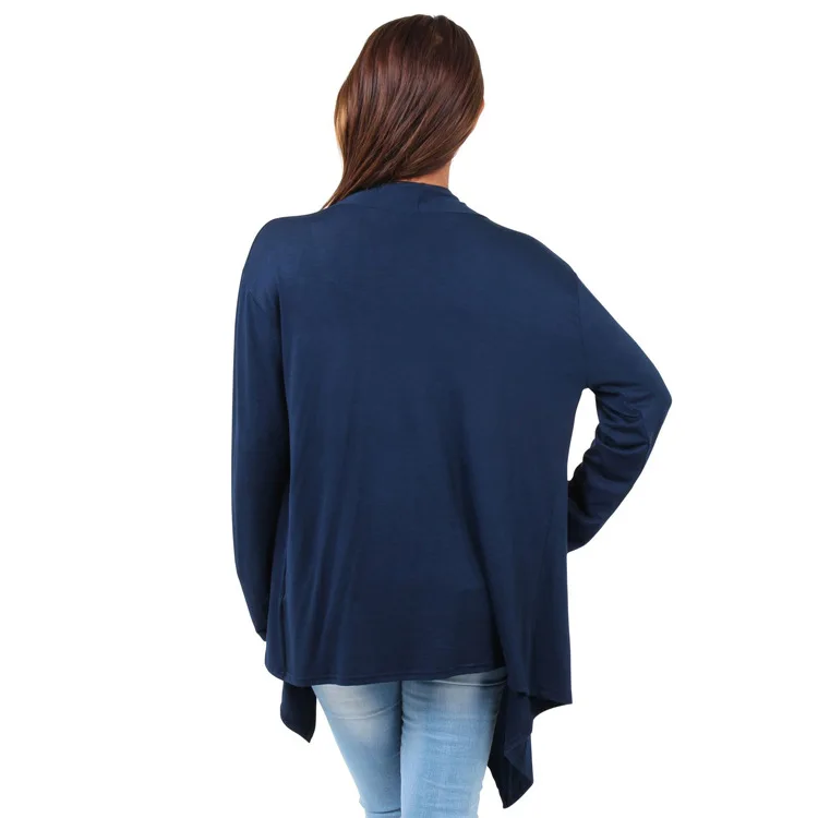 2017 European and American style new autumn long sleeves irregular cardigan thin jacket small jacket special (8)