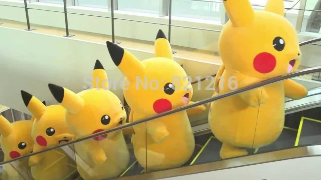 Взрослый ребенок талисман PIKACHU маскарадный костюм