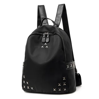 

111717 newhotstacy lady rivet small nylon backpack