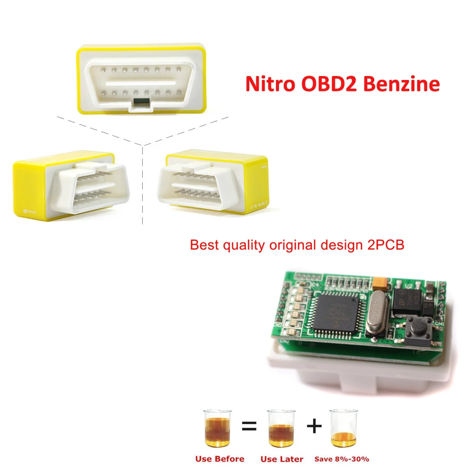 Nitro OBD2 EcoOBD2 ECU чип тюнинг коробка штекер и драйвер для бензина дизельного
