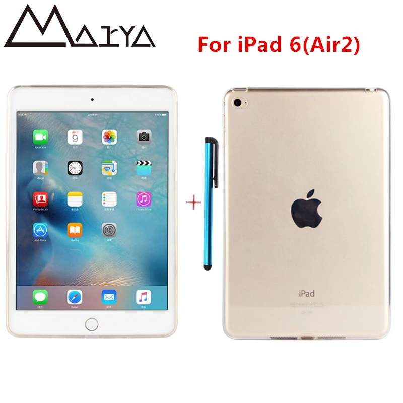 Case For ipad Air 2 Case Pro Slim Clear Silicone Protective Case TPU