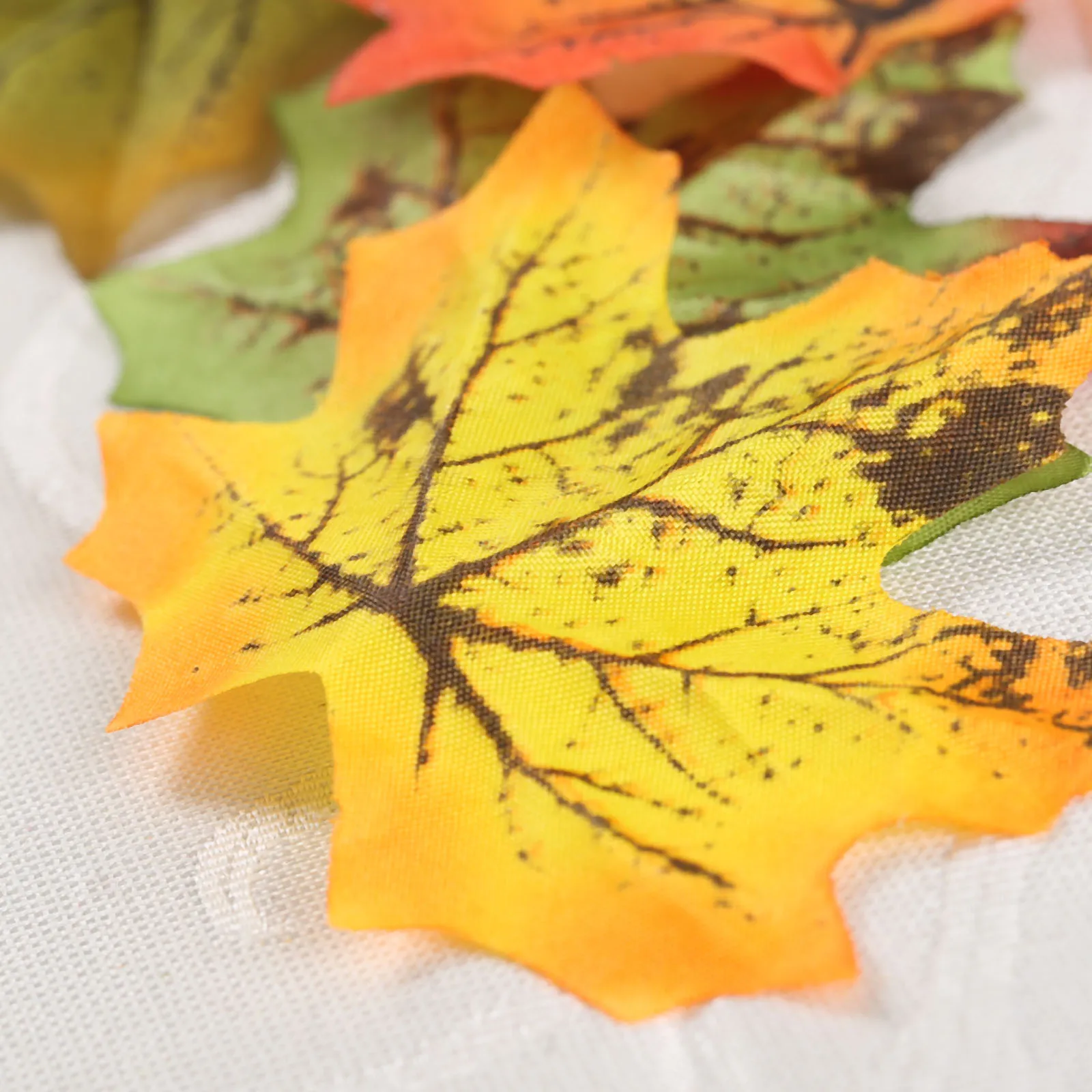 Package of Approximately 100pcs Assorted Rich Fall Colored Silk Maple ...