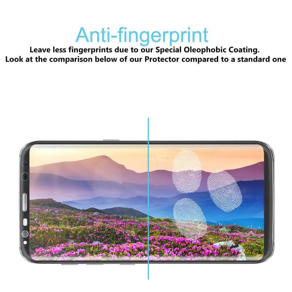 HOPCHAM 3D изогнутое закаленное стекло для Samsung Galaxy S8 Plus полное покрытие защита экрана