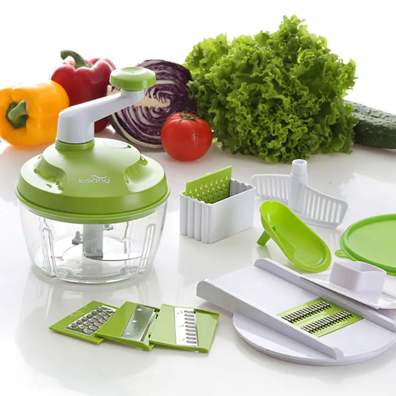 

Manual Meat Grinder Vegetable Slicer High-quality Multifunctional Household ABS Shell Meat Mincer