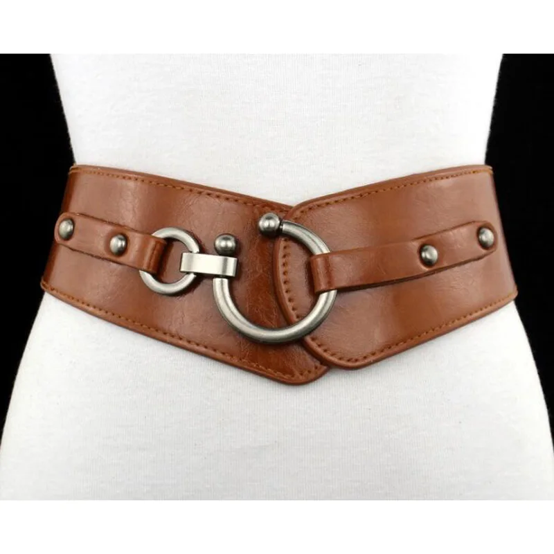 Stretchable Waist PU Leather belt for ladies B241/2 