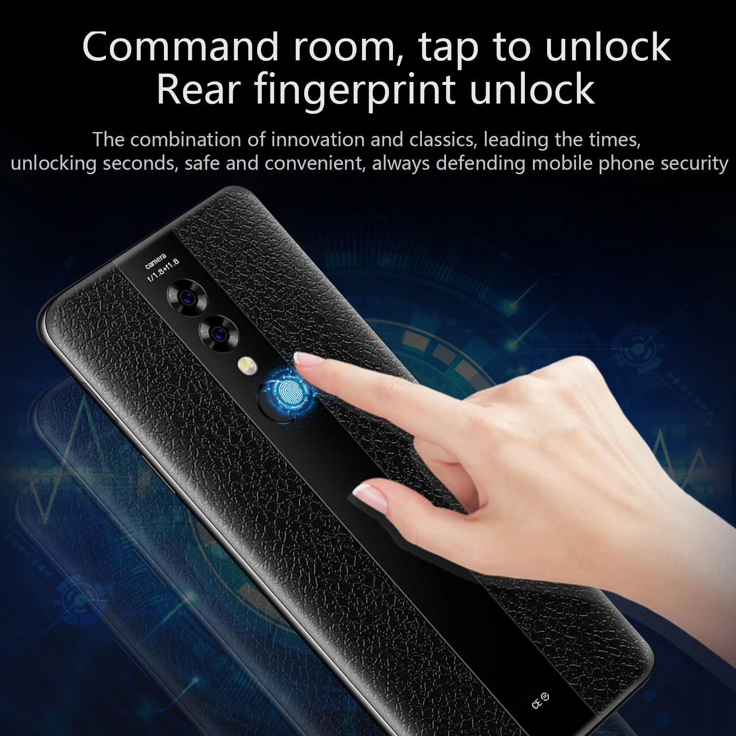 Smartphone 6 2 Inch Mate23 Cellphones Water Drop Screen with Luxury Leather Cover Unlocked Dual Sim 5