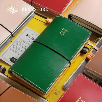 

2019 New Arrive Yiwi 125X218MM Standard Travel Notebook FOREST TRAV Diary Recyclable Material Cover Planner