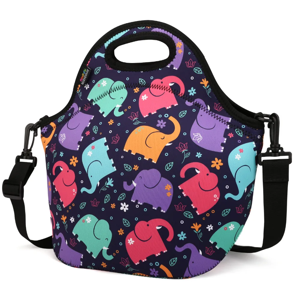 Insulated Lunch Bag, MOKO Neoprene Lunch Tote Reusable Picnic Bag Soft