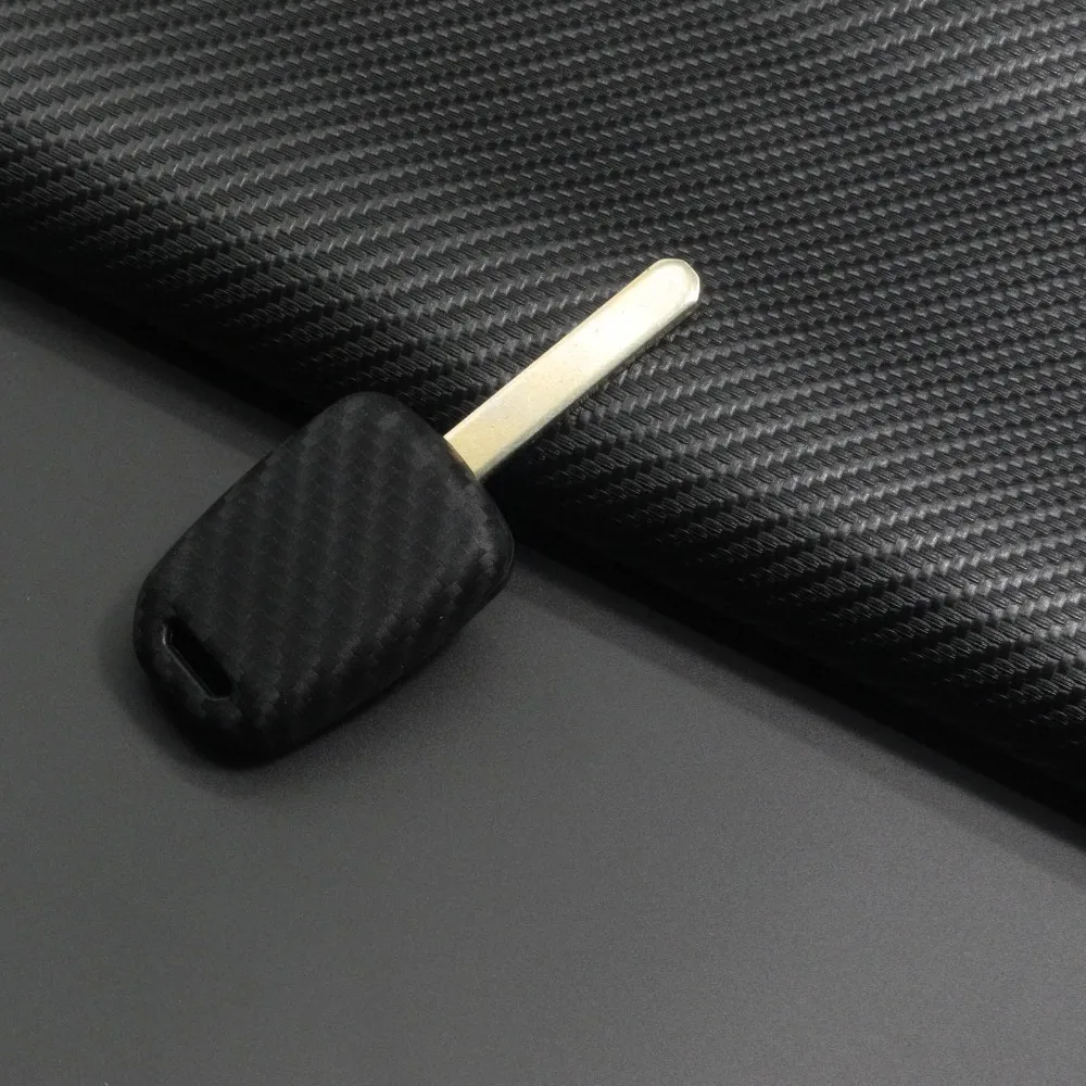 jingyuqin for Honda GREIZ Civic City XRV Vezel Fit key Set Remote Cover Carbon Silicone Car Key Case