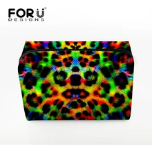 FORUDESIGNS,, стиль, косметичка, Леопардовый принт, женская косметичка, дорожная, портативная, сумка для хранения, инструменты для макияжа, сумки