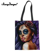 Новые женские сумки для покупок хлопок холст CALAVERA сумка типа "тоут" для девочки повседневная сумка унисекс Мода на заказ добавить текст