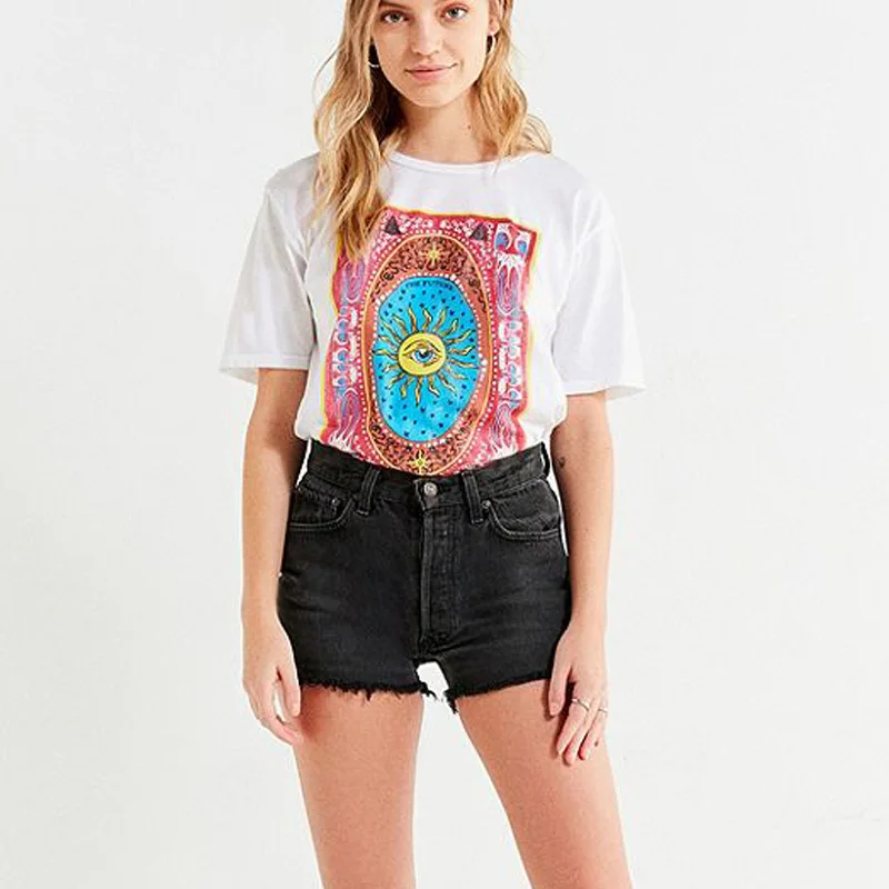 

Summer Tops T Shirt Women Vintage Fashion Cotton Aesthetic Tumblr Feminist Vegan Streetwear Harajuku White Tshirt Plus Size