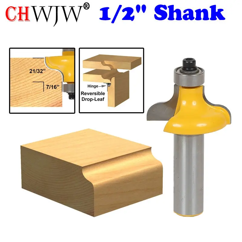 

1Pc Table Edge Router Bit - Wavy 1/2" Shank Line knife Woodworking cutter Tenon Cutter for Woodworking Tools