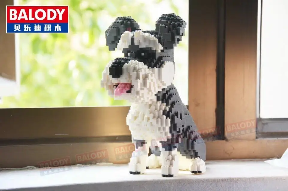 Balody мини блоки большой размер Марио DIY строительные игрушки большие цельные кирпичи милая собака, модель аукциона Juguetes для детей игрушки 16001 - Цвет: 16049