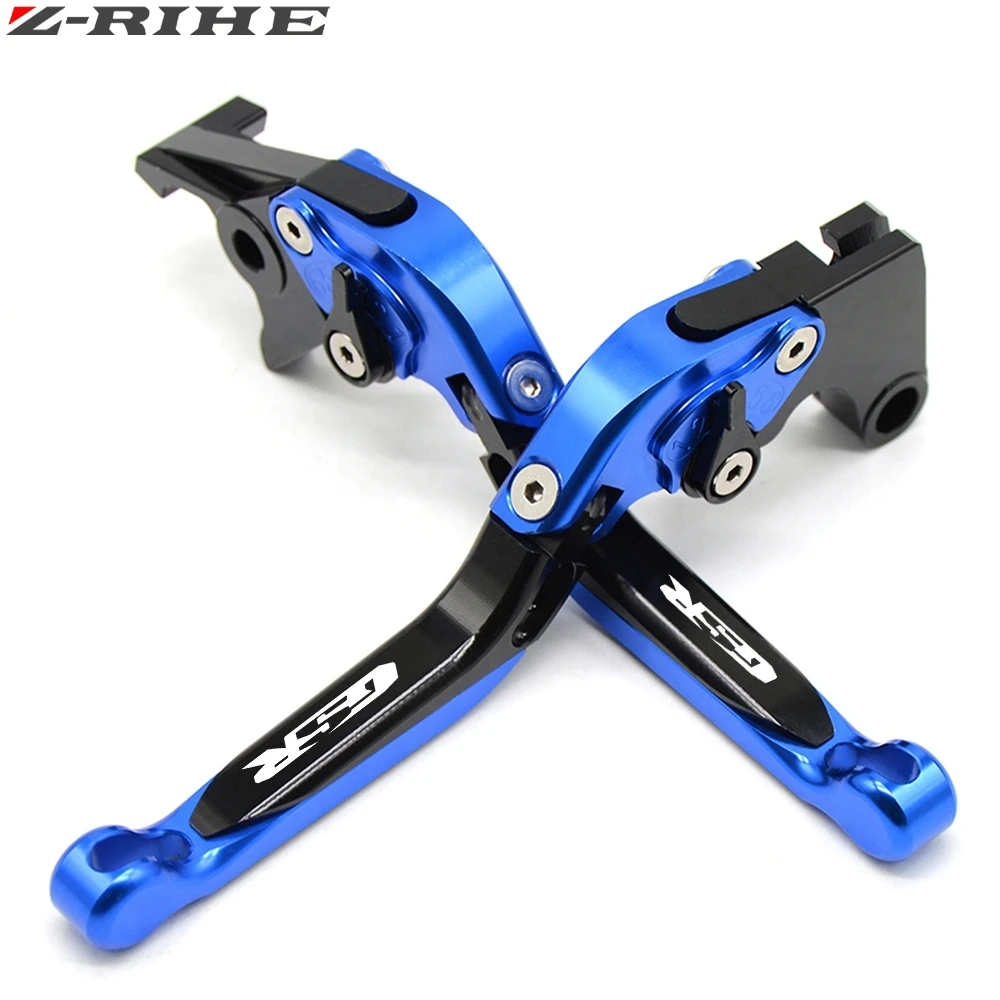 Для SUZUKI GSR 750 2011- GSR 600 2006-2011 аксессуары для мотоциклов CNC Короткие тормозные рычаги сцепления логотип GSR - Цвет: BKBUBKBU