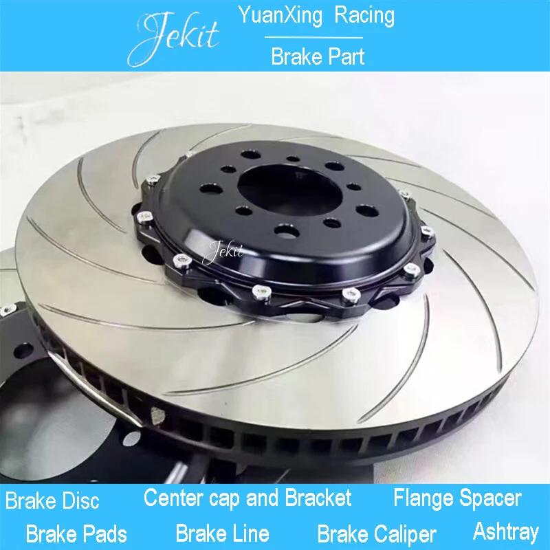 Jekit 355*32mm brake disc with bell grooved drilled J hook rotors for