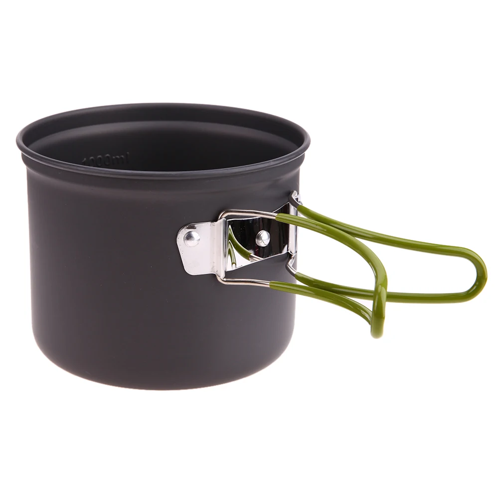 4 in 1 Camping Pot Sets For 2 3 Persons Pots Pans Bowls Cookware Kit