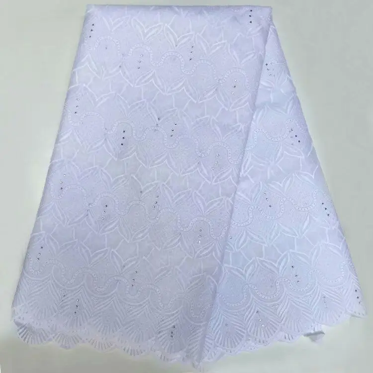 

2018 New African Cotton Swiss Voile Lace Fabric High Quality Stones Swiss Voile Lace In Switzerland cotton african lace fabric