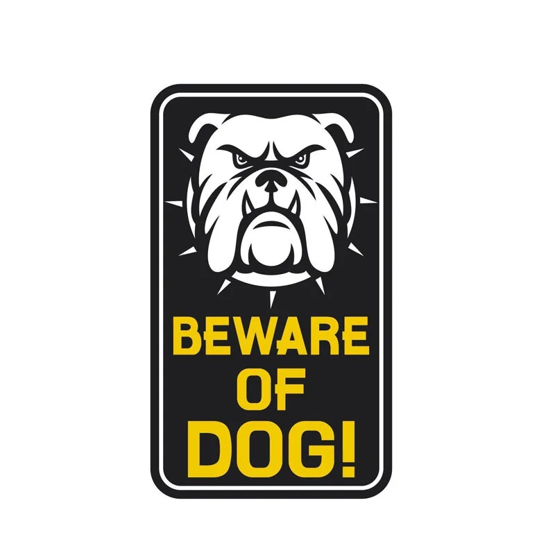 

8.7CM*14.8CM Funny Beware of the Dog Hunde Car Sticker Accessories Decal 12-1558