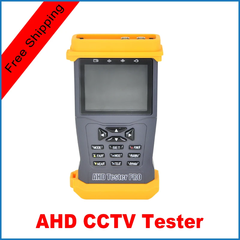  Newest AHD Hybrid CCTV Tester 3.5'' LCD Tester 720P 960P 1080P Camera PTZ Camera RS485 Pelco D / Pelco P Multi-meter Optional 