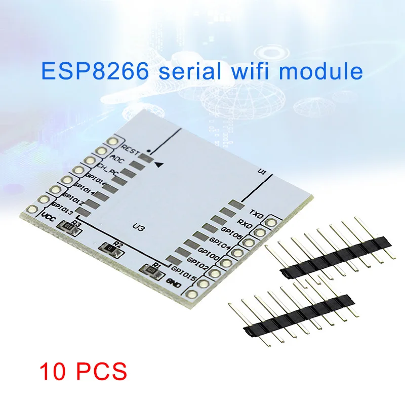 

10pcs ESP8266 Serial WIFI Module Adapter Plate for ESP-07 ESP-08 ESP-12