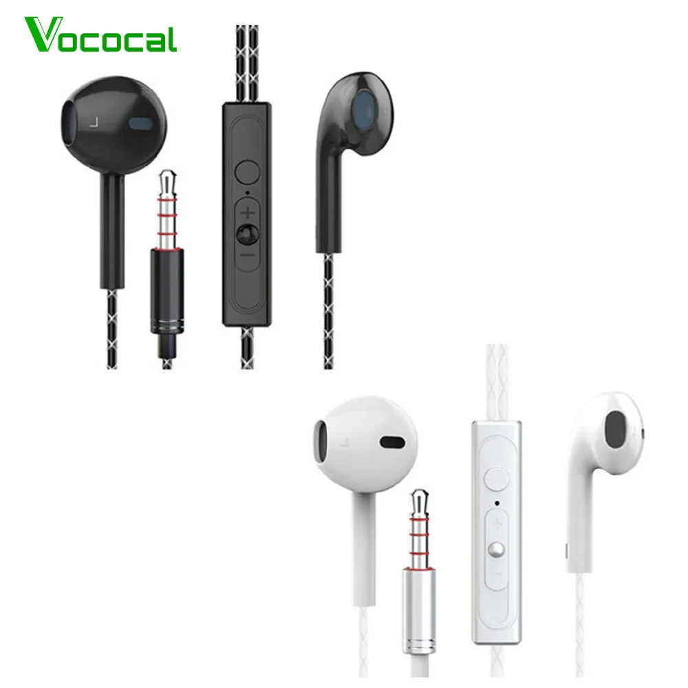 Vococal 3 5 мм стерео наушники вкладыши Наушники для iPhone X 8 7 6plus SE 5S iPad iPod Nano Touch Samsung Galaxy